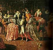 unknow artist evening ball for  the wedding of the duc de joyeuse. France oil painting reproduction